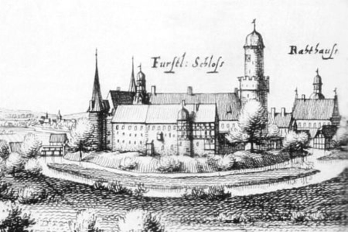 Zechnung vom Schloss Lüchow (Wikipedia)